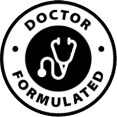 The Doctor Formulated seal printed on the Boostaro label